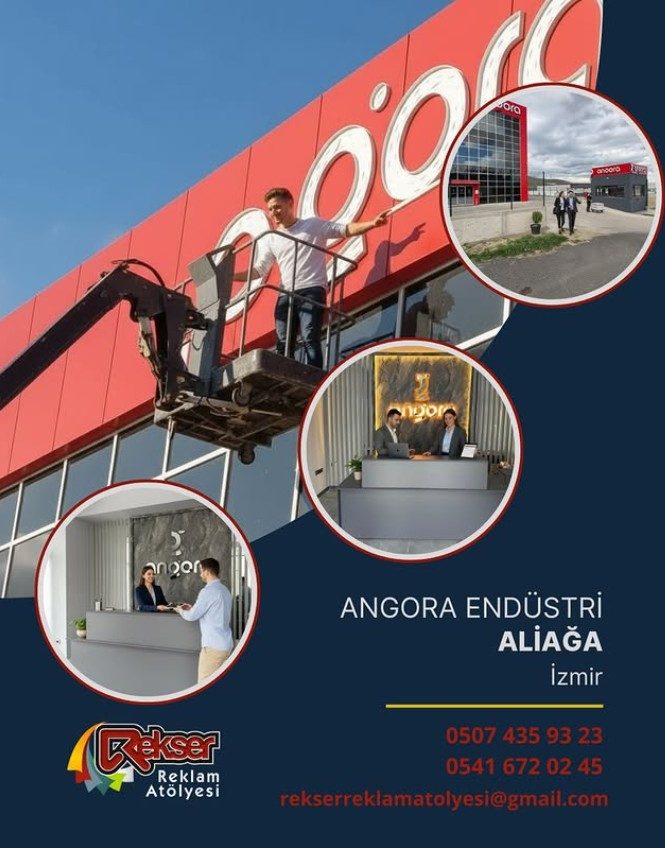 Angora Endüstri Aliağa OSB cephe ve kurumsal tabela