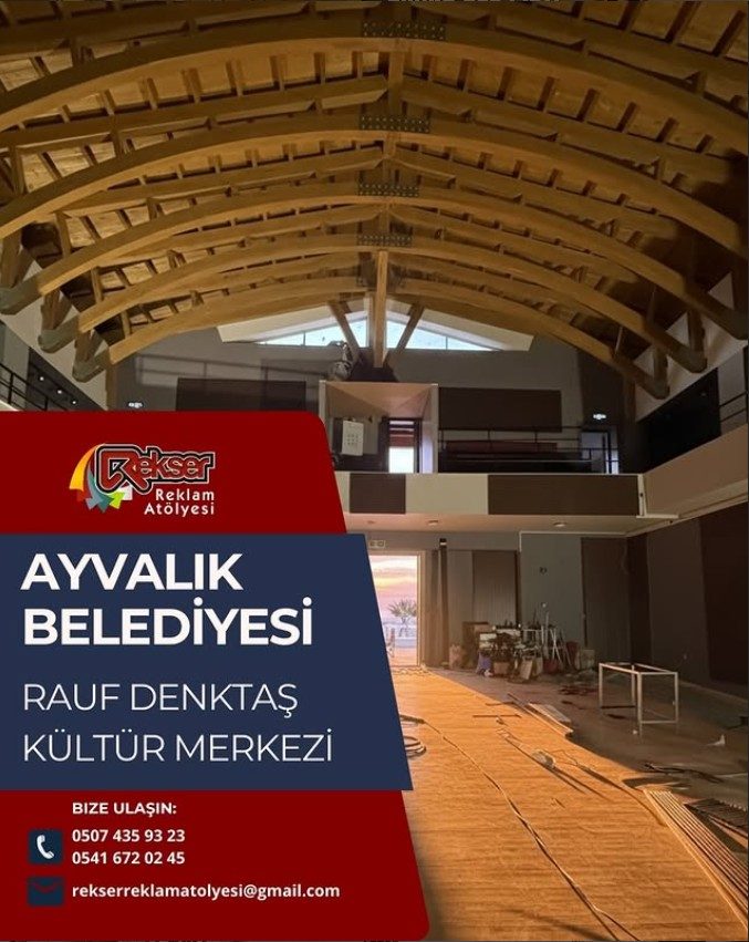 Ayvalık Belediyesi Rauf Denktaş Kültür Merkezi uygulaması