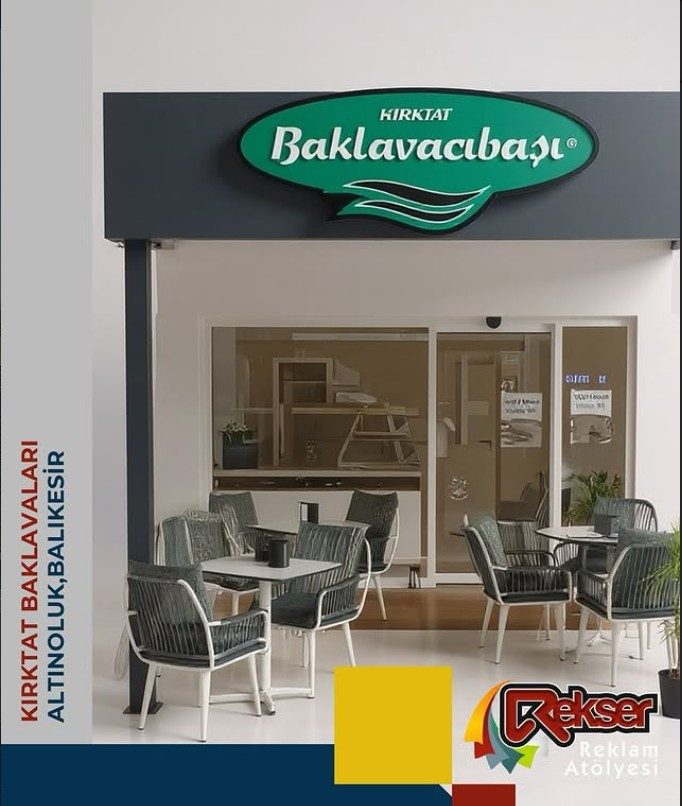 Baklavacıbaşı Kırktat dış cephe tabelası